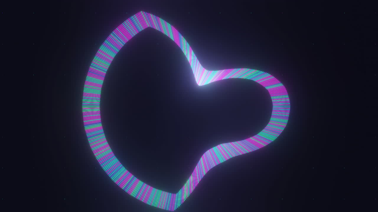 추상적인 네온 원