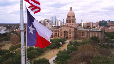 Texas-State-Capitol-Building-Flags-Slow-4k-60fps