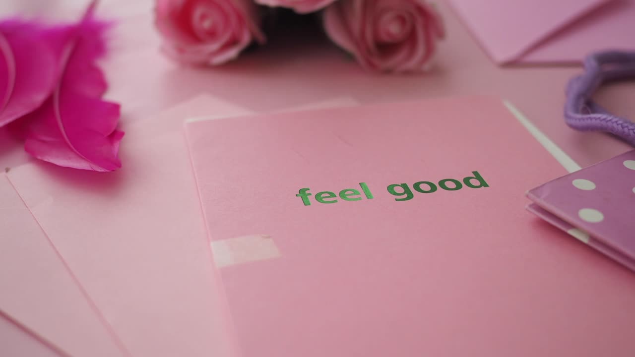 Pink Stationery and Roses