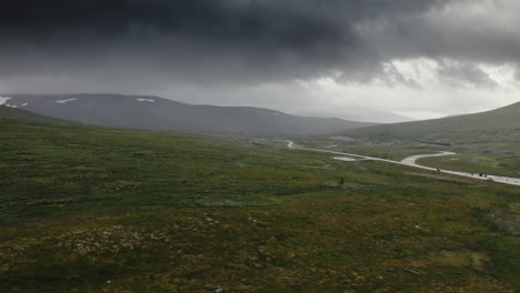Polar Circle aerial landscape