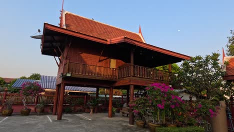 panoramic view of a classic thai house