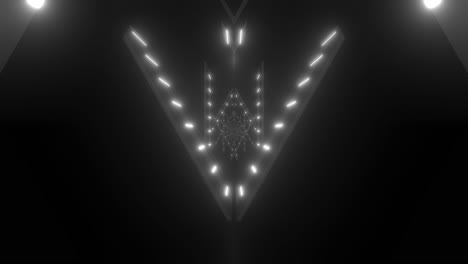 túnel de neón brillante y abstracto