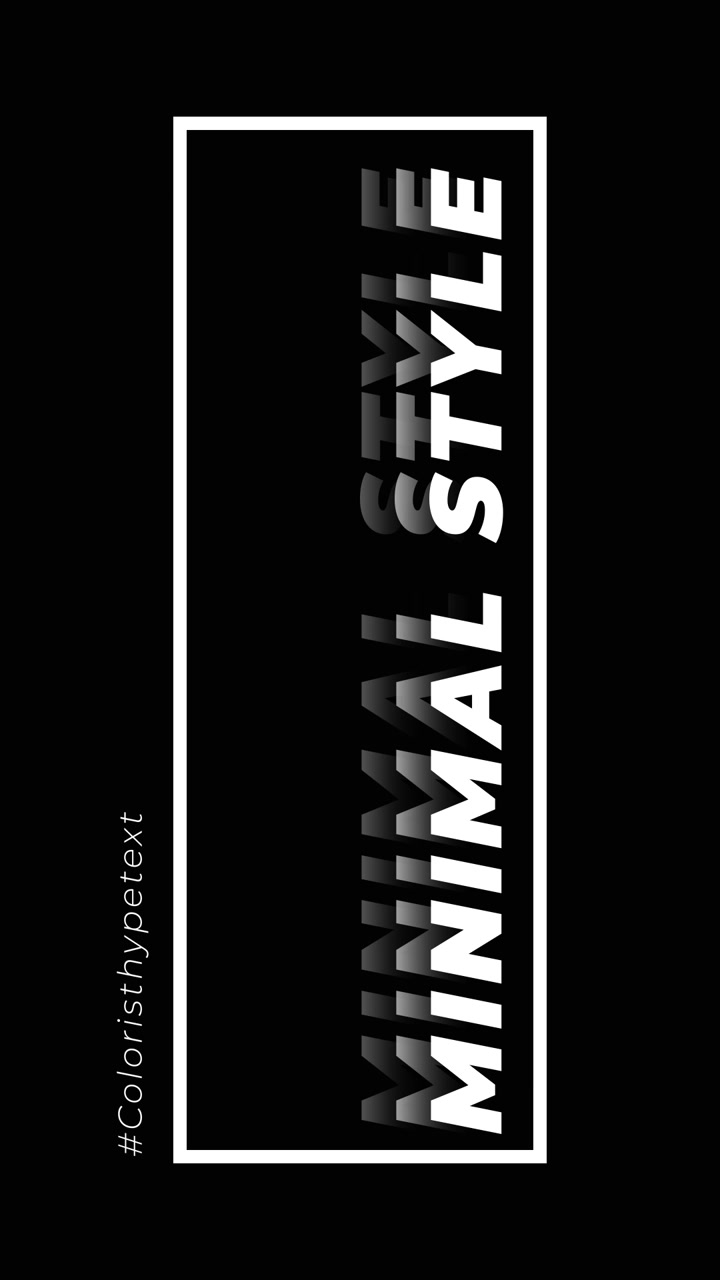 Typography Story 7 - Social Media Video Template