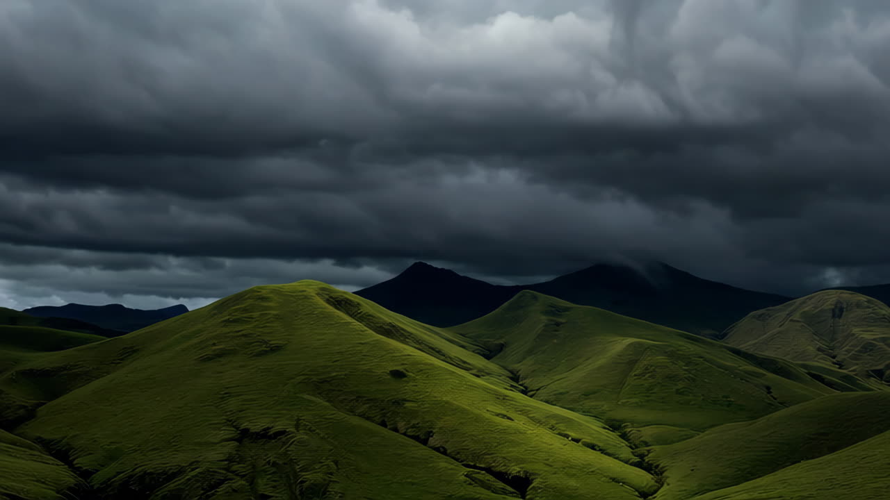 Stormy Mountain Landscape