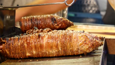 turkish köfte being prepared
