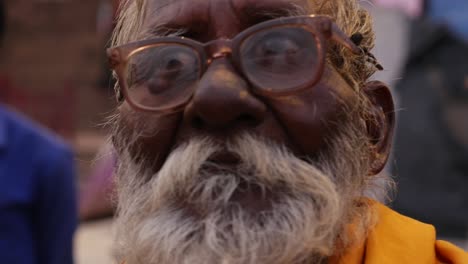 portrait of a holy indian sadhu