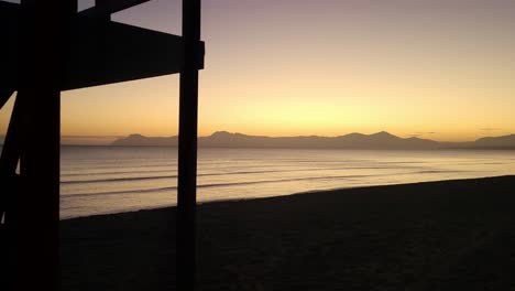 sunrise on the beach of muro