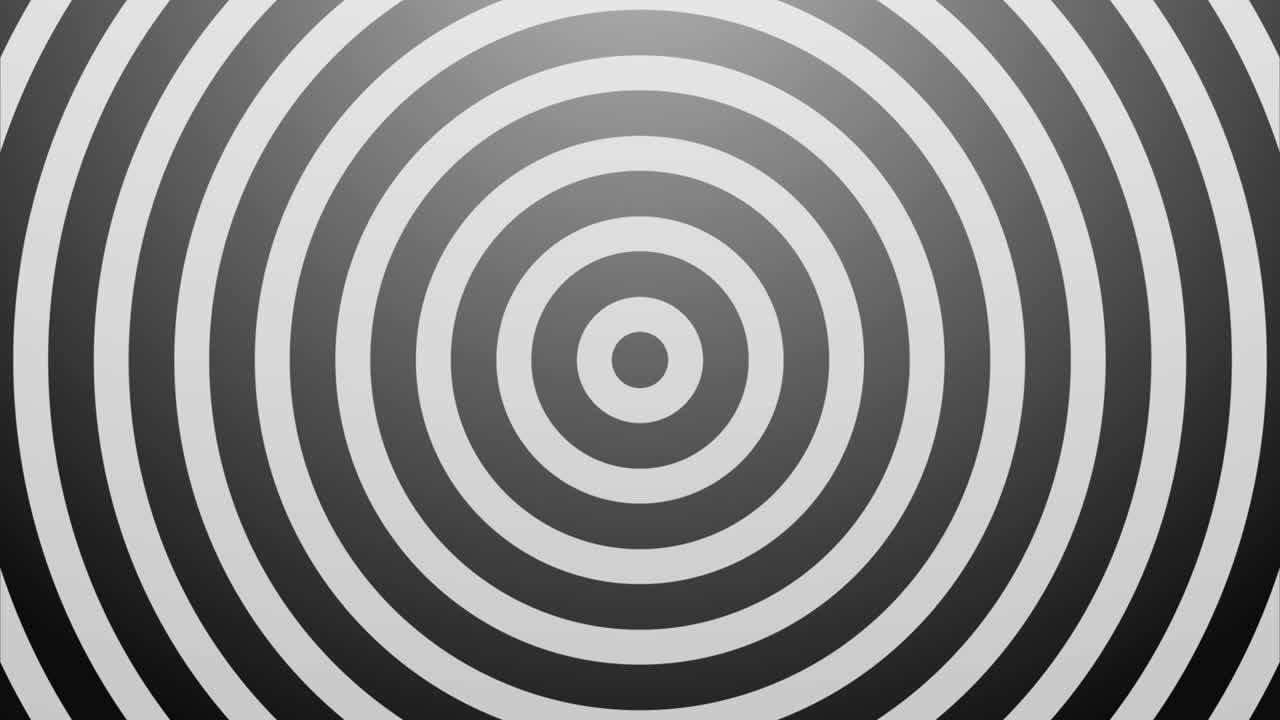 Bright circle rings abstract video animation 4k