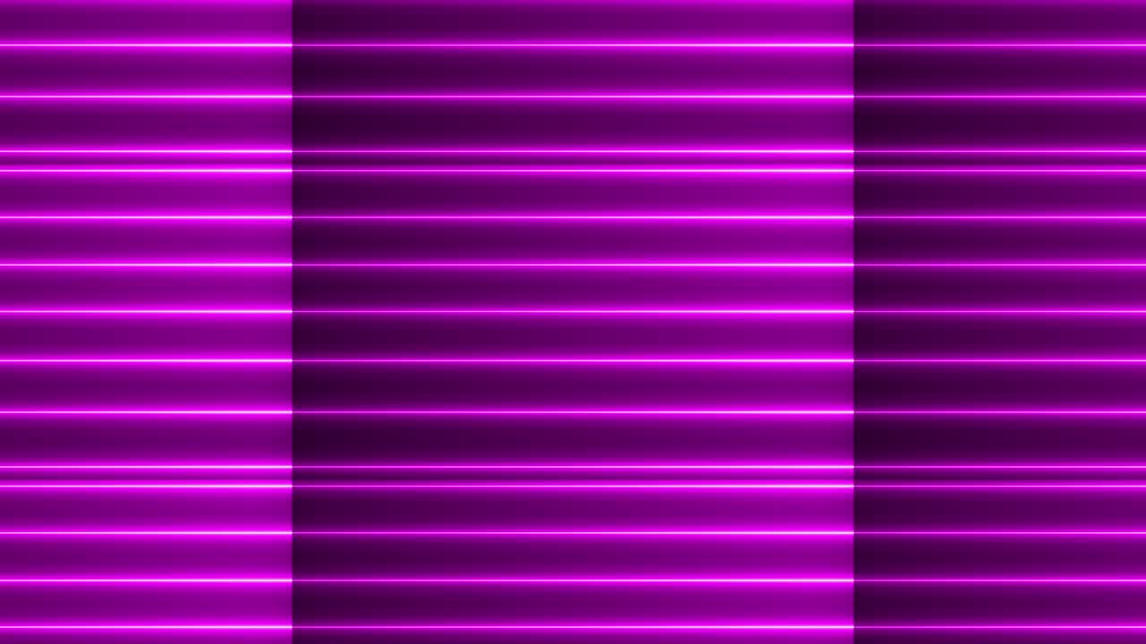 Purple color Neon light geometric glowing line animation. Animated neon line motion background.