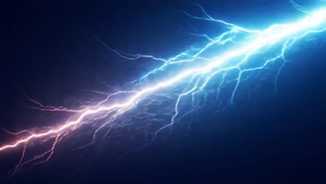 dynamic display of electric energy: captivating frames of iridescent lightning striking through a dark skyscape, illuminating the surroundings with brilliant colors