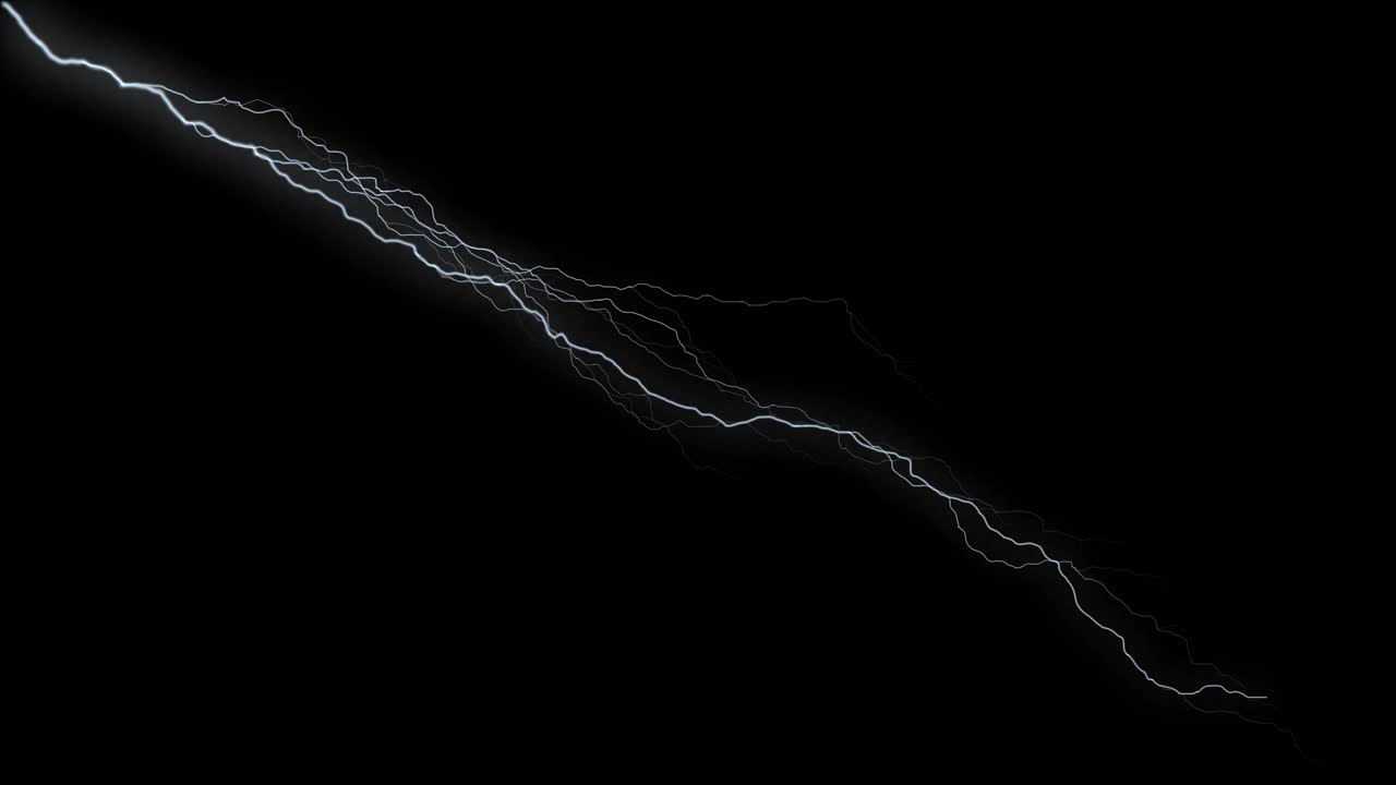3d loop 4k animation of lightning strikes over black background electrical storm lightning strikes