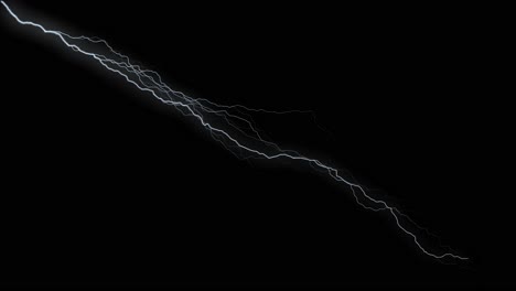 3d loop 4k animation of lightning strikes over black background electrical storm lightning strikes