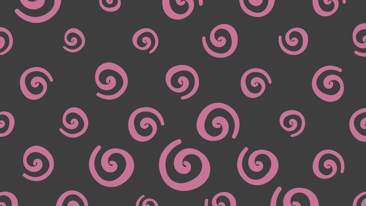 현기증의 진한 빨간색 나선형 선