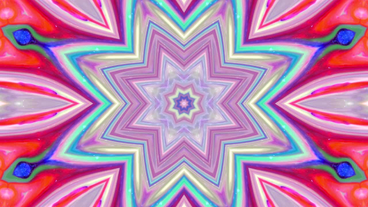 movimiento de fondo de caleidoscopio de explosión decorativa