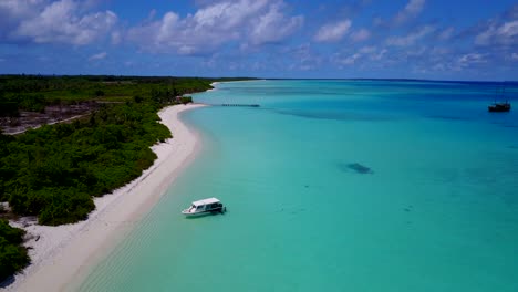 maldives island coastline during aerial rise