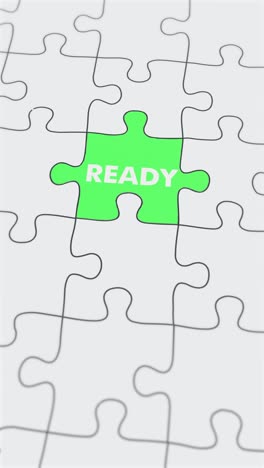 unprepared ready jigsaw puzzle assembled vertical video