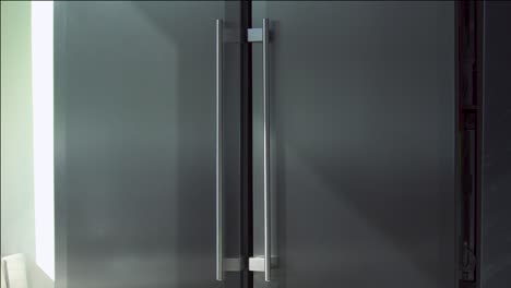 modern stainless steel refrigerator doors