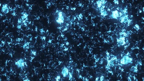 textura de energía orgánica fractal azul, fondo cósmico