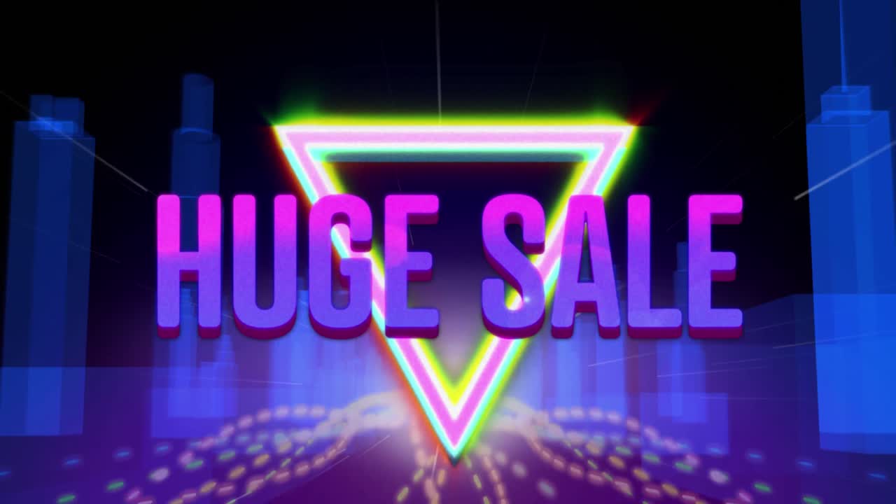 보라색 배경 4k에 거대한 판매 그래픽