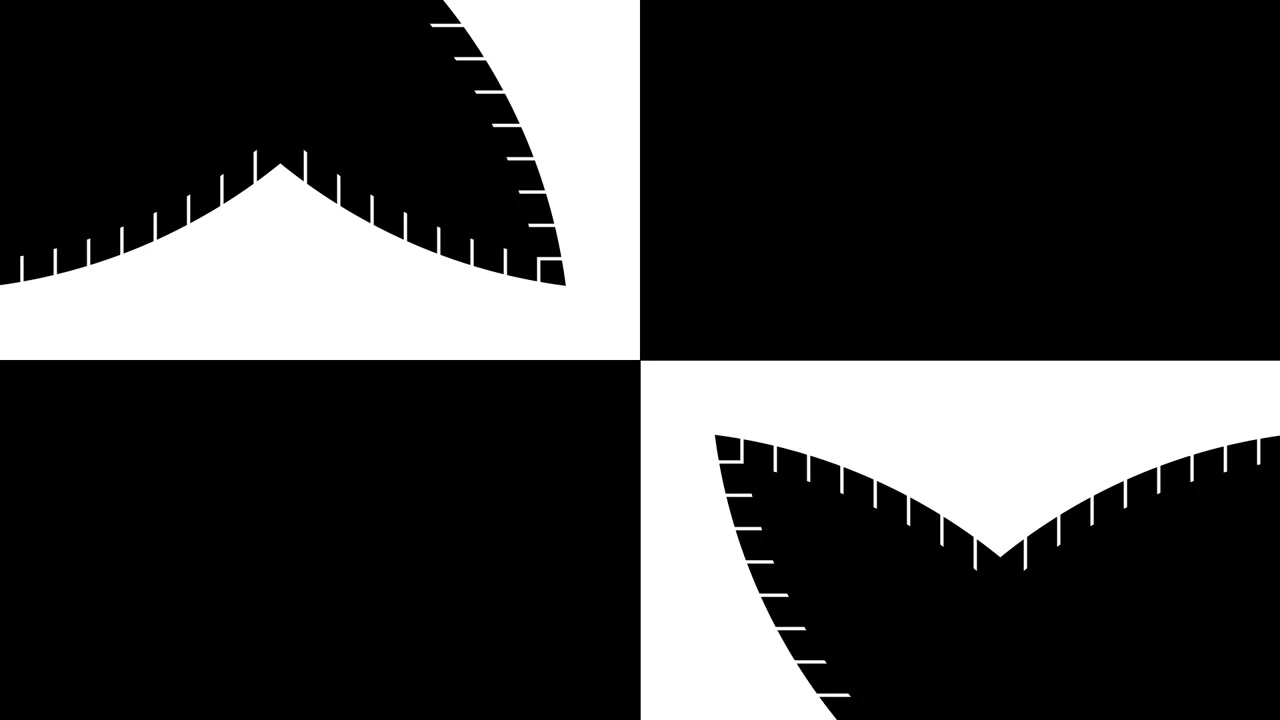 Dynamisk sort-hvid geometrisk mønster animationsløkke