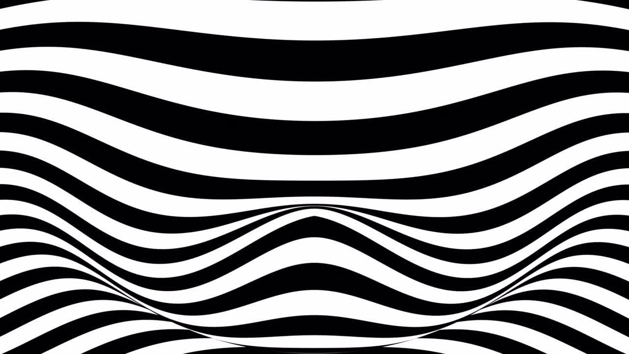 검은색과 색 줄무 추상 애니메이션