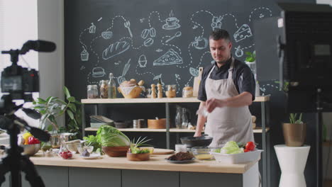 demostración de cocina del chef