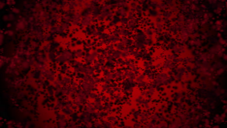 micro particles moving in red space