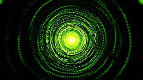 abstract background with particles tunnel. seamless loop