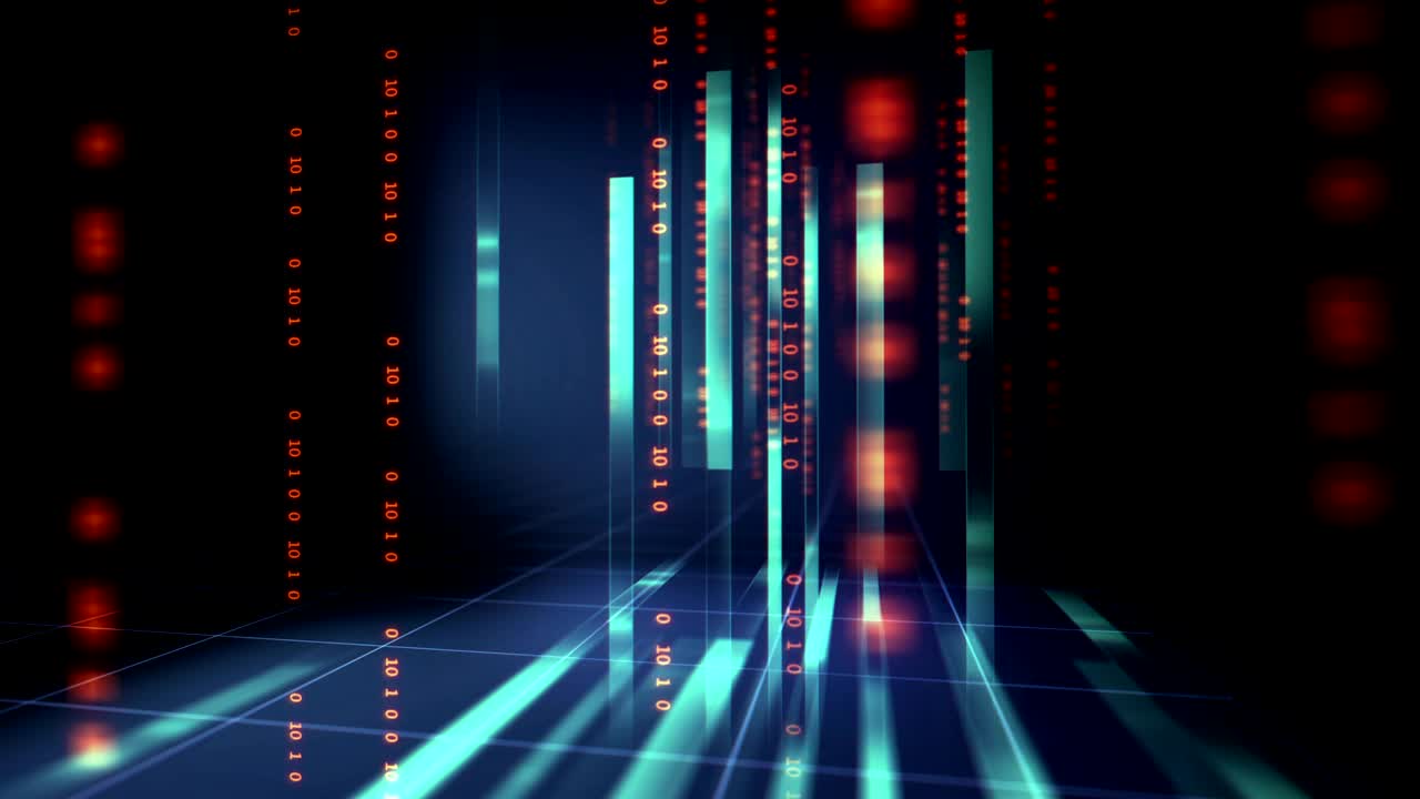 futuristic digital code number abstract technology background