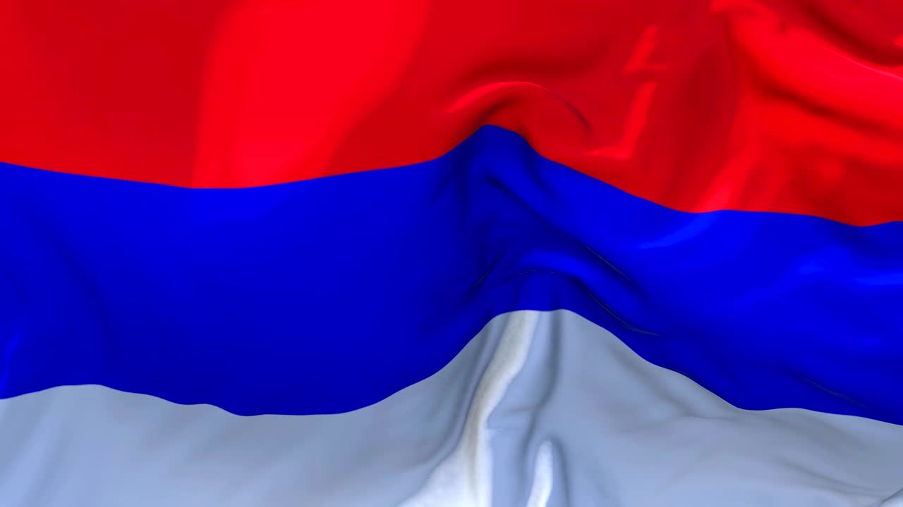 스르브스카 공화국의 발은 바람에 느린 동작 애니메이션으로 4k 현실적인 직물 질감 발이 바람이 불어오는 날에 부드럽게 부는 연속적인 원활한 루프 배경입니다.