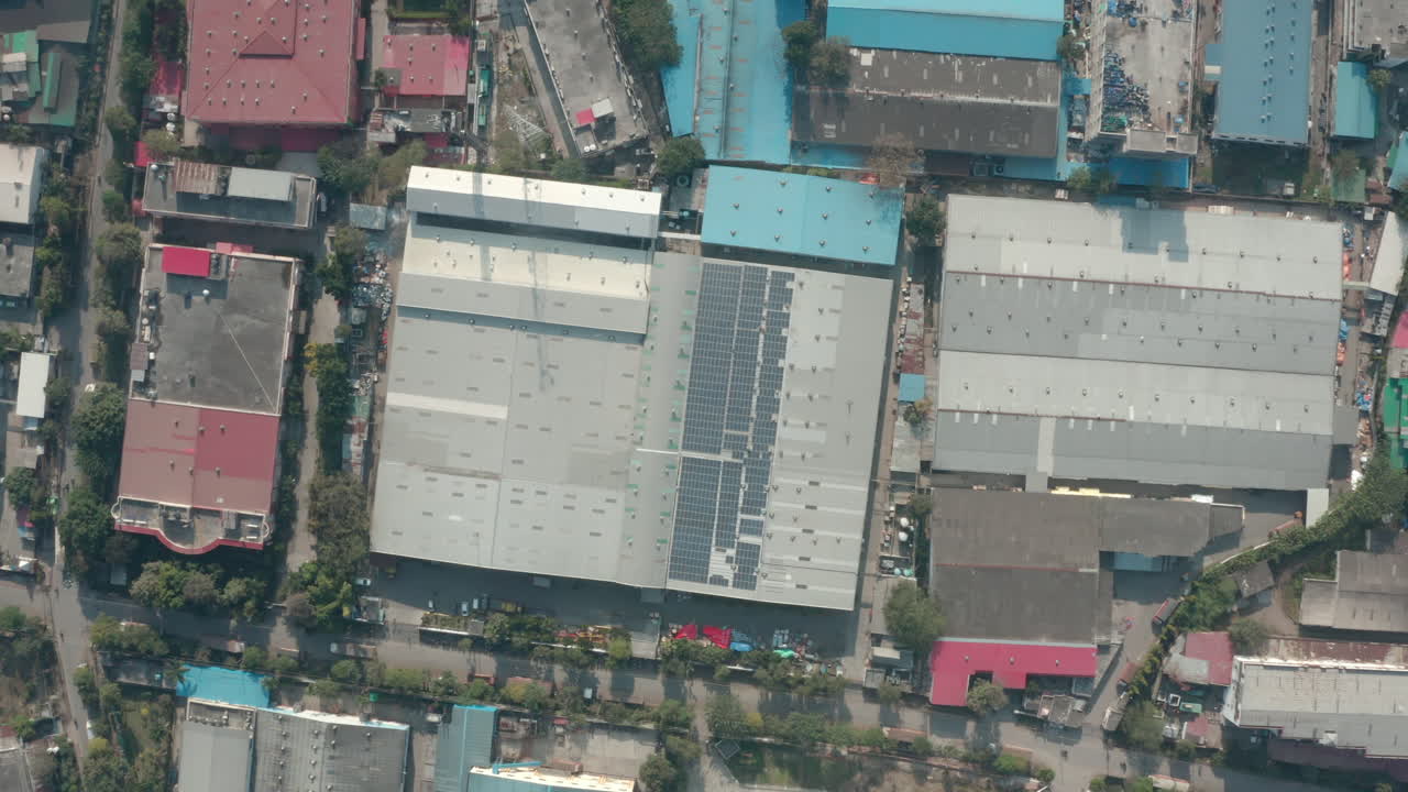 en dehradun uttarakhand india, vista aérea del área industrial selaqui en dehradun