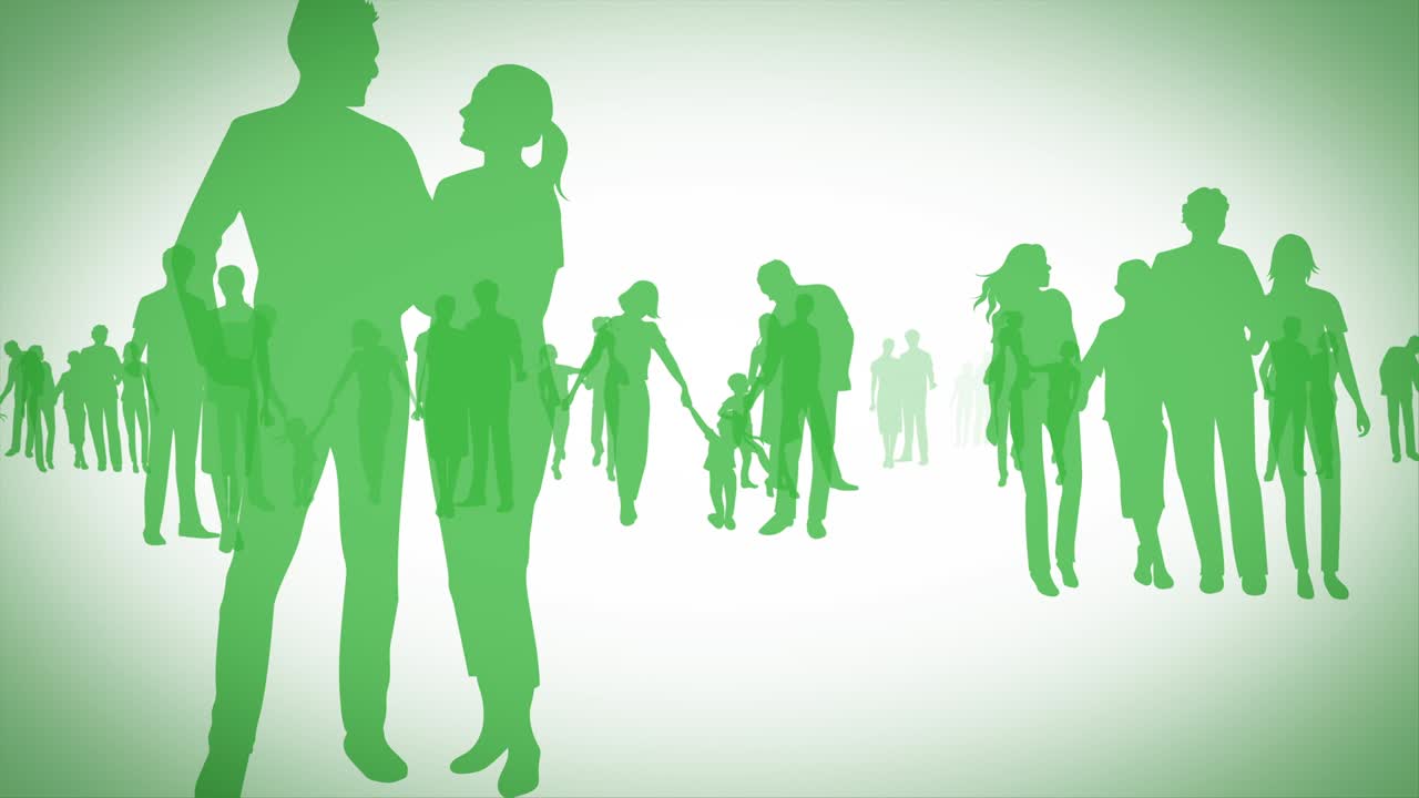 siluetas de la familia