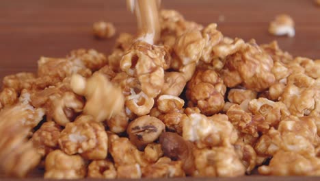 close-up of caramel corn