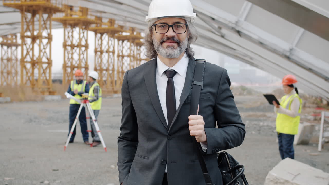 Construction Engineer on Bridge Project Site