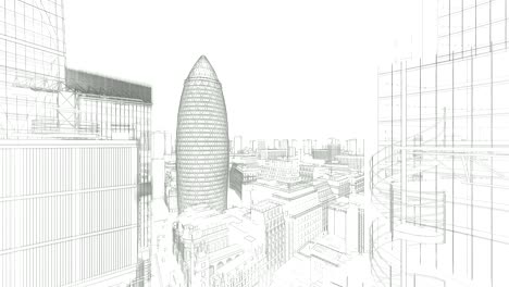 london sketch, the gherkin, swiss reinsurance headquarters, drone fly 4k