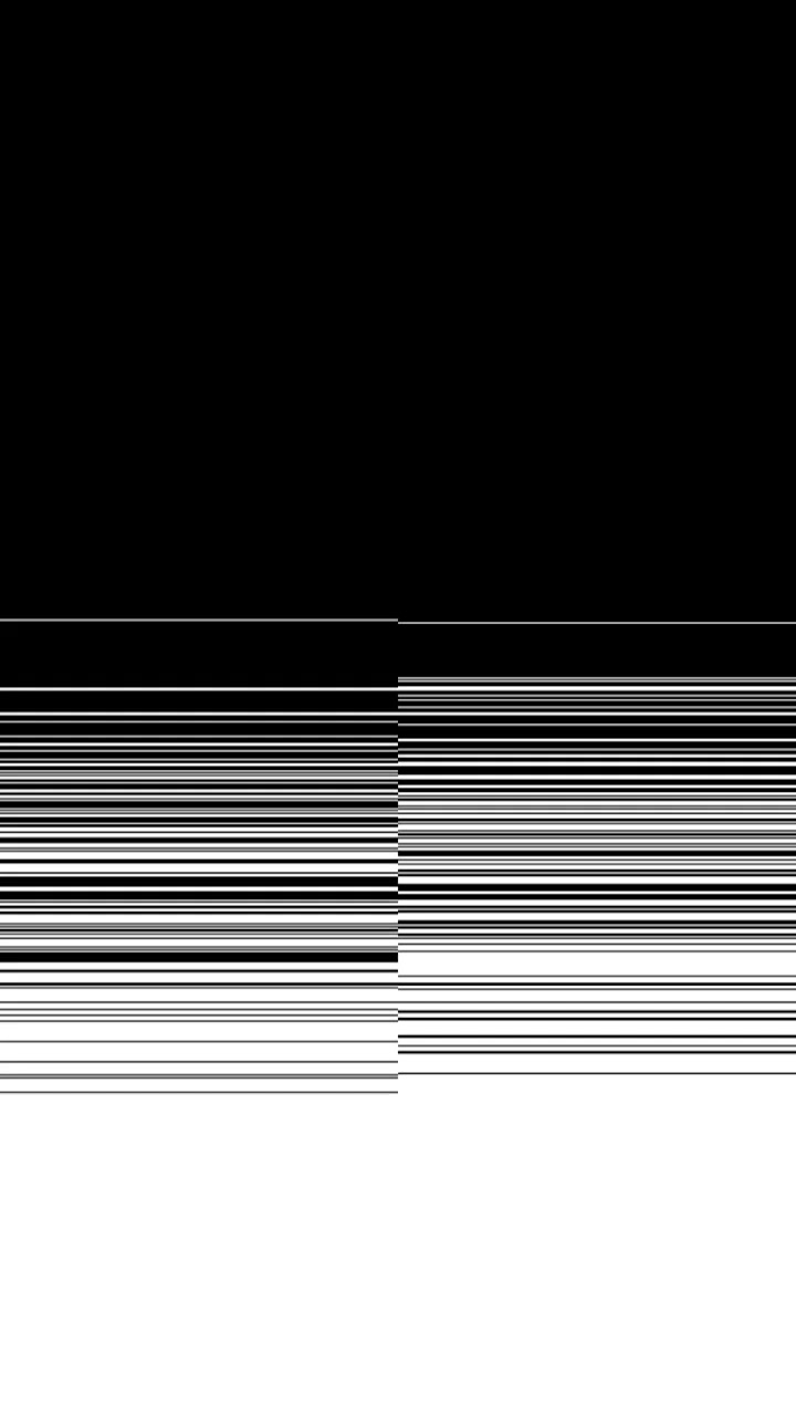 Transizione Astratta di Linee Orizzontali che si Muovono su uno Sfondo Bianco e Nero