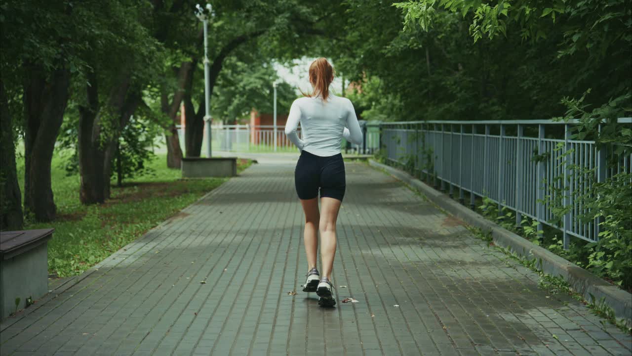 Woman jogging in the park