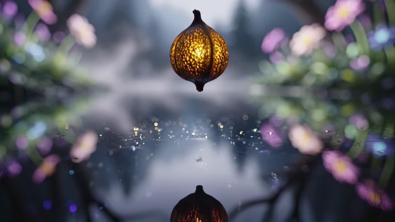 Water Drop in a Serene Pond