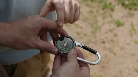using a compass outdoors