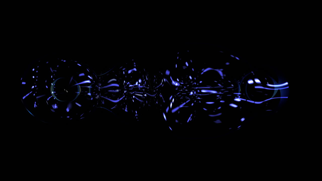 An intriguing black and blue abstract art piece evokes depth and movement with its use of colors. The contrast between black and blue enhances a sense of mystery and intrigue