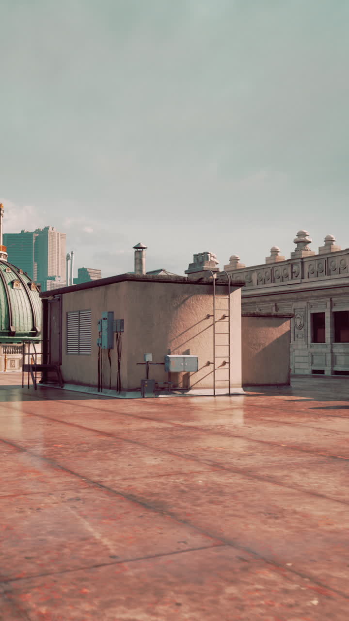 techo de un edificio de la ciudad