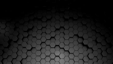 abstract moving technology hexagons background