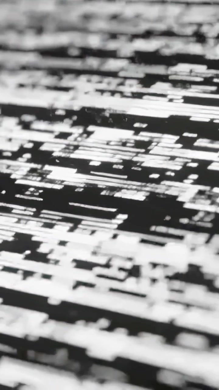 Vertical video: Monochrome patterned plane shifting and flickering in macro after camera shift