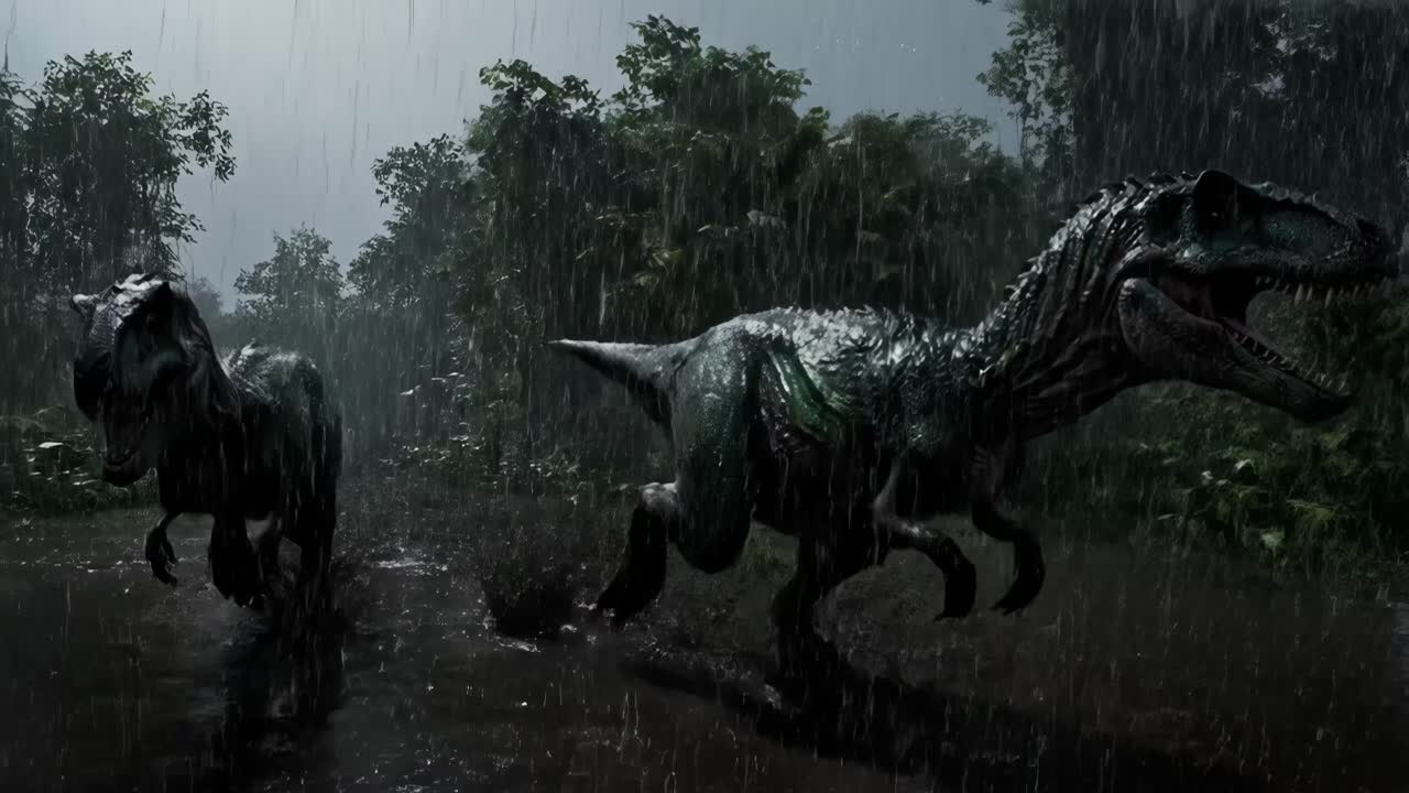 Giganotosaurus in the Rain