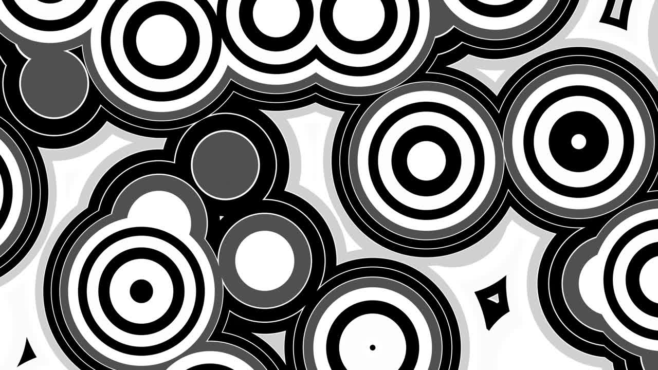 Motion graphics of circle shape. Animation with 4K resolution.