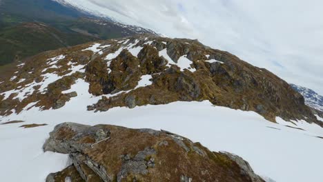 noruega nevado couloir buceo drone fpv | dron dji