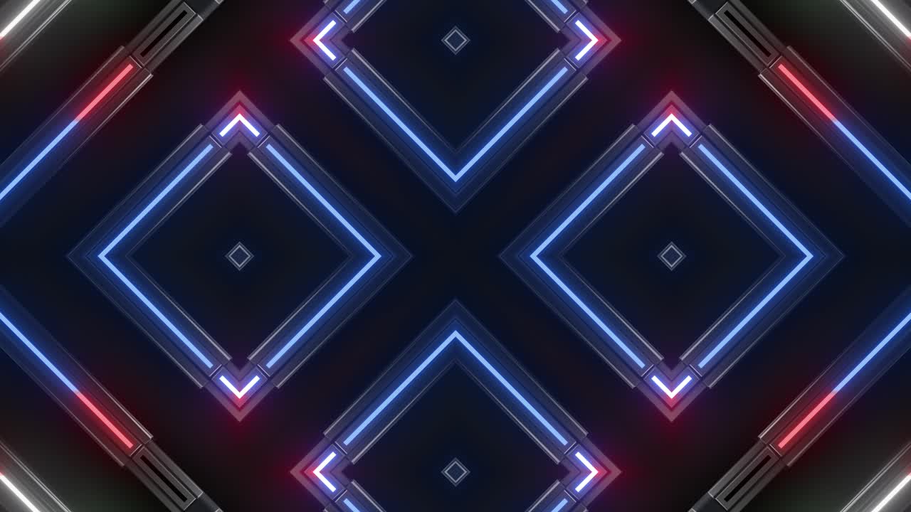Disegno geometrico al neon