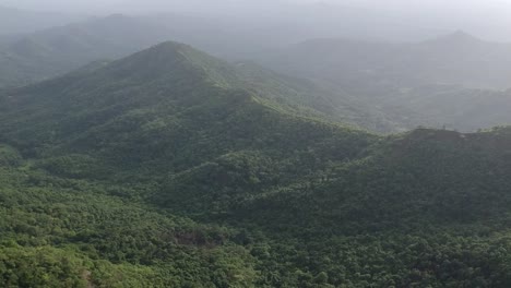aerial footage of gaganbawda ghat in kolhapur, india. western ghats, road, nature, travel