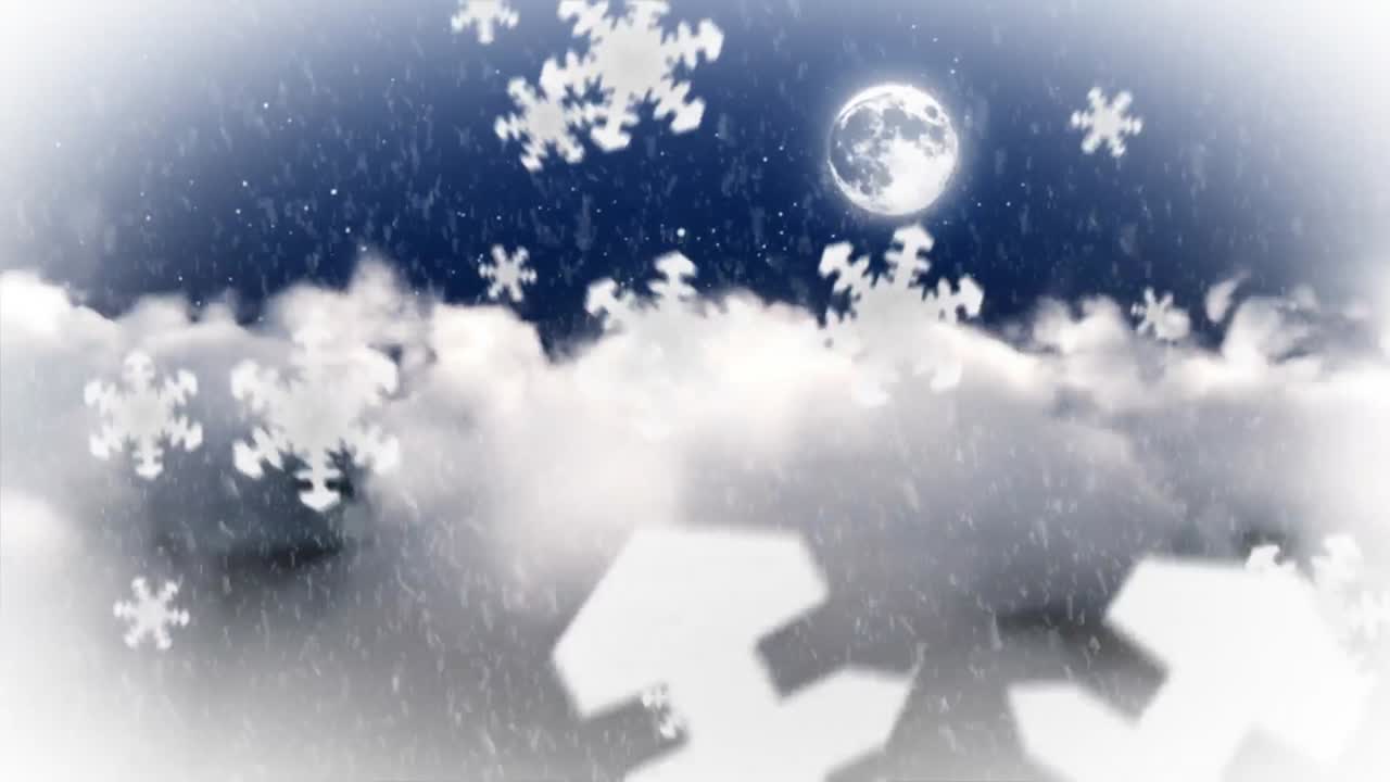 밤에 눈이 내리는 것