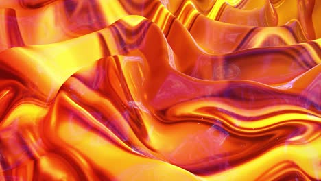 fondo fluido abstracto en bucle estilo de mármol multicolor. hermosa superficie ondulada brillante de líquido con patrón, color de gradiente y ondas de flujo en él. bg creativo brillante con animación suave y suave.